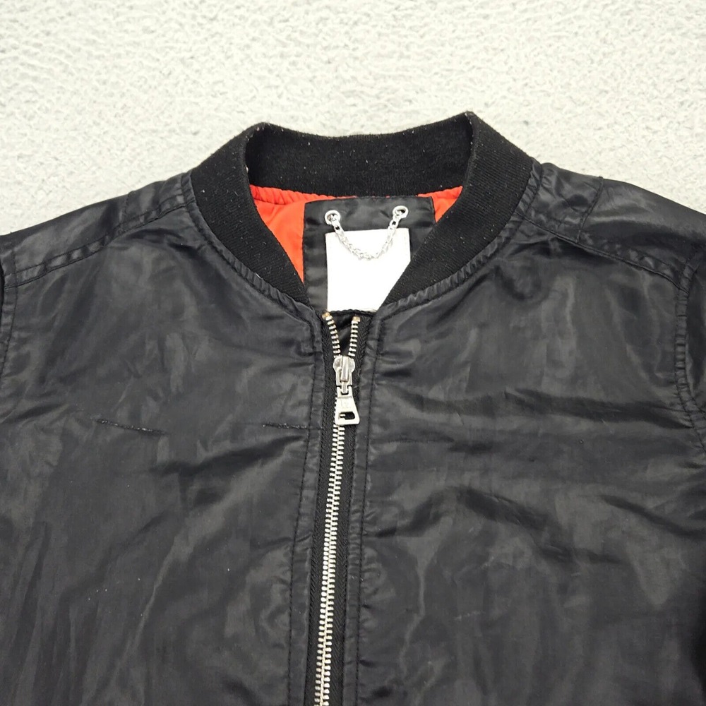 Southpole Jacket Womens Medium Black Long Sleeve Polyester Bomber Windbreaker - Picture 2 of 11